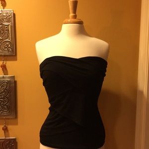 White House/ Black Market Strapless Top Size Small